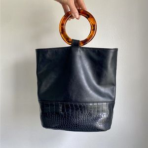Free People Black Pascal Tote Bag